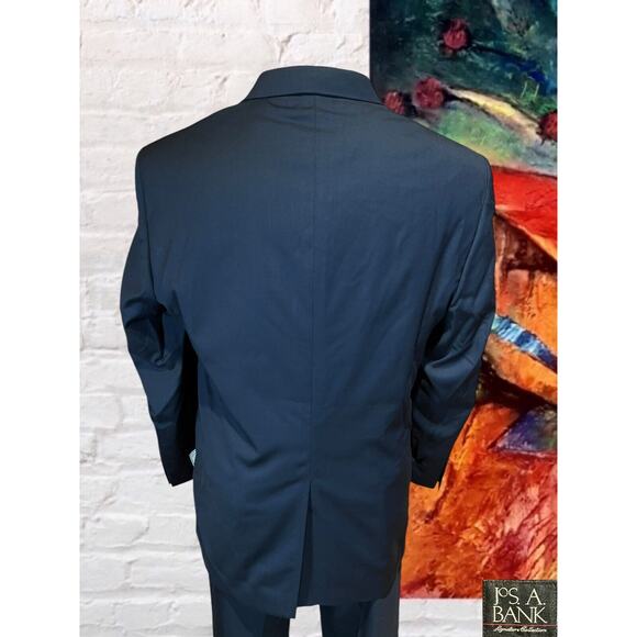 New Jos A Bank Signature 46R Navy Blue SuperFine Suit Jacket Blazer Separate - Picture 6 of 15